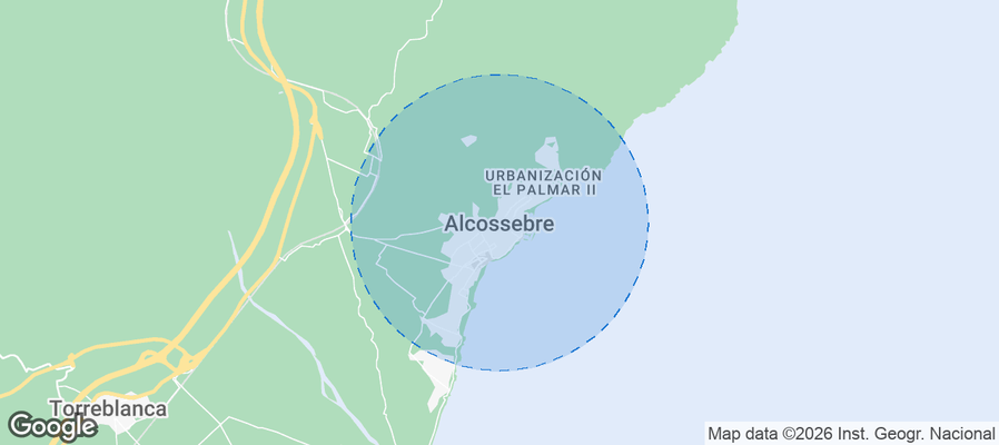 Alcocebre Airbnb map